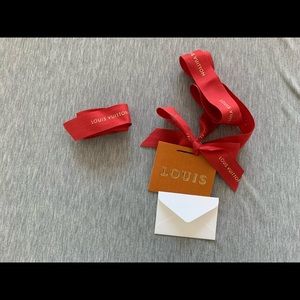 Louis Vuitton ribbons and card envelope